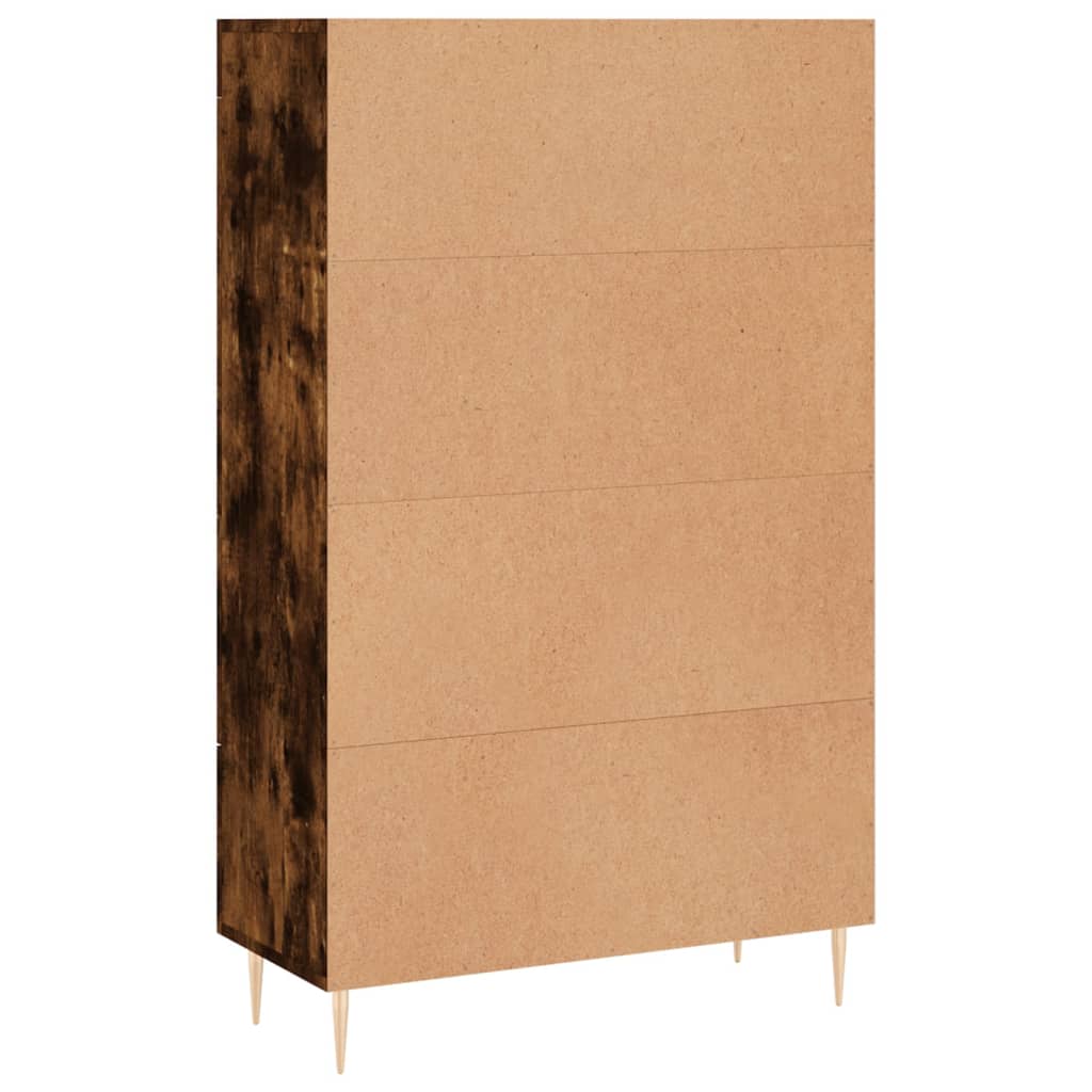 vidaXL Skříň highboard kouřový dub 69,5 x 31 x 115 cm kompozitní dřevo