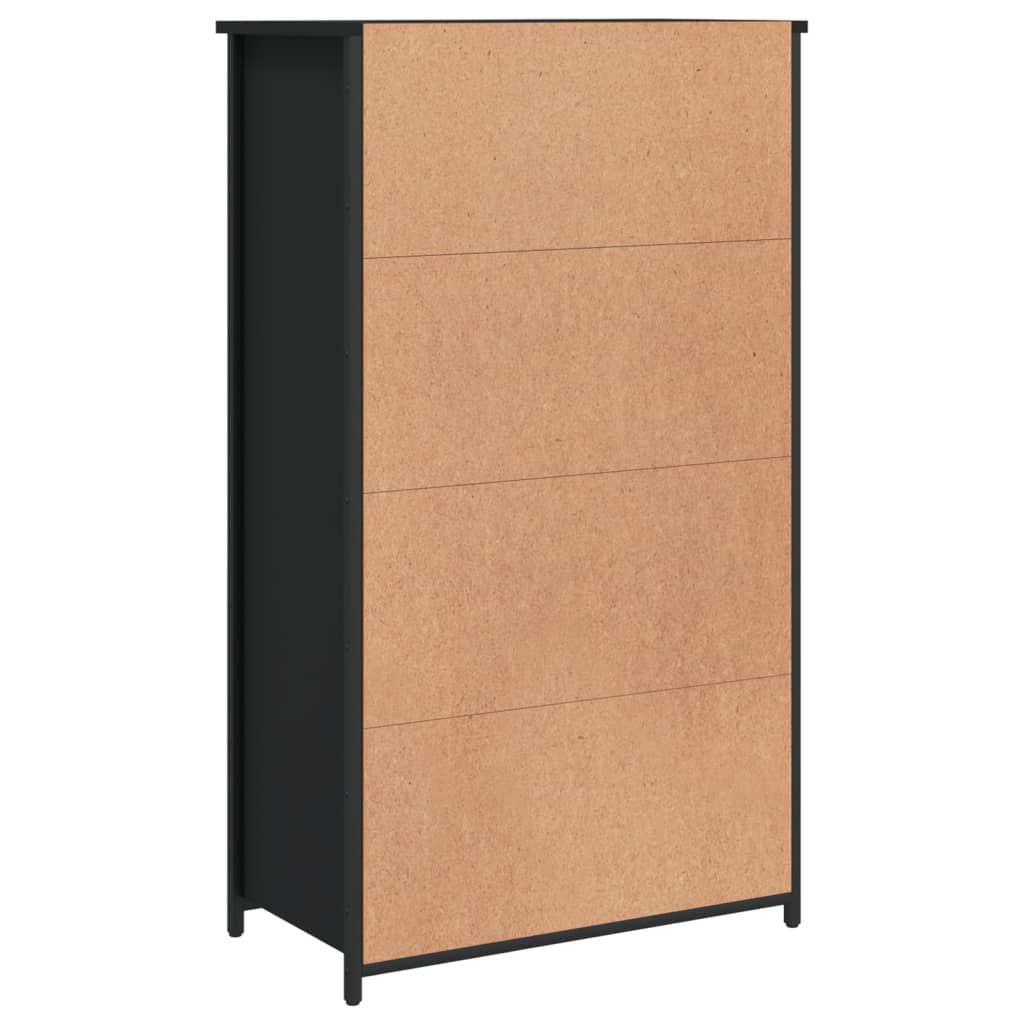 vidaXL Skříň highboard černá 62 x 32 x 106,5 cm kompozitní dřevo