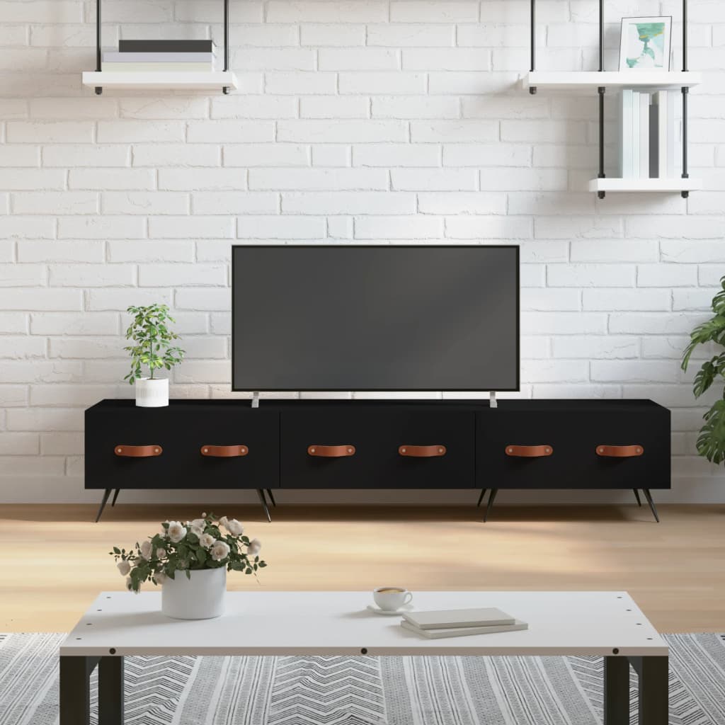 vidaXL TV skříňka černá 150 x 36 x 30 cm kompozitní dřevo