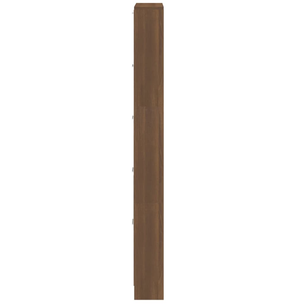 vidaXL Botník hnědý dub 59 x 17 x 169 cm kompozitní dřevo