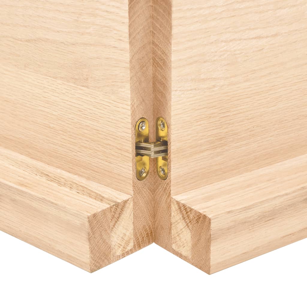 vidaXL Stolní deska 120x40x(2-6) cm neošetřený masivní dubové dřevo