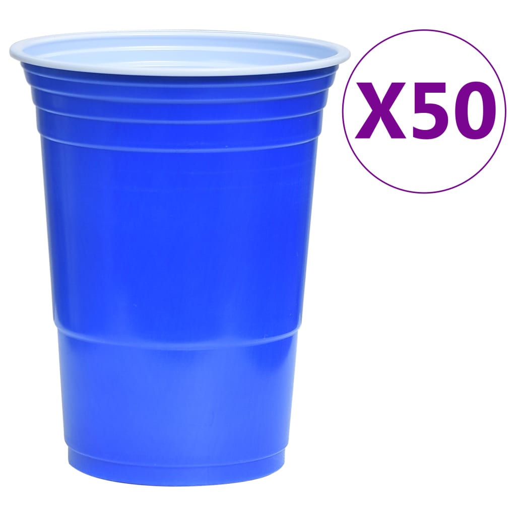 vidaXL Skládací stůl na beer pong s kelímky a míčky 240 cm