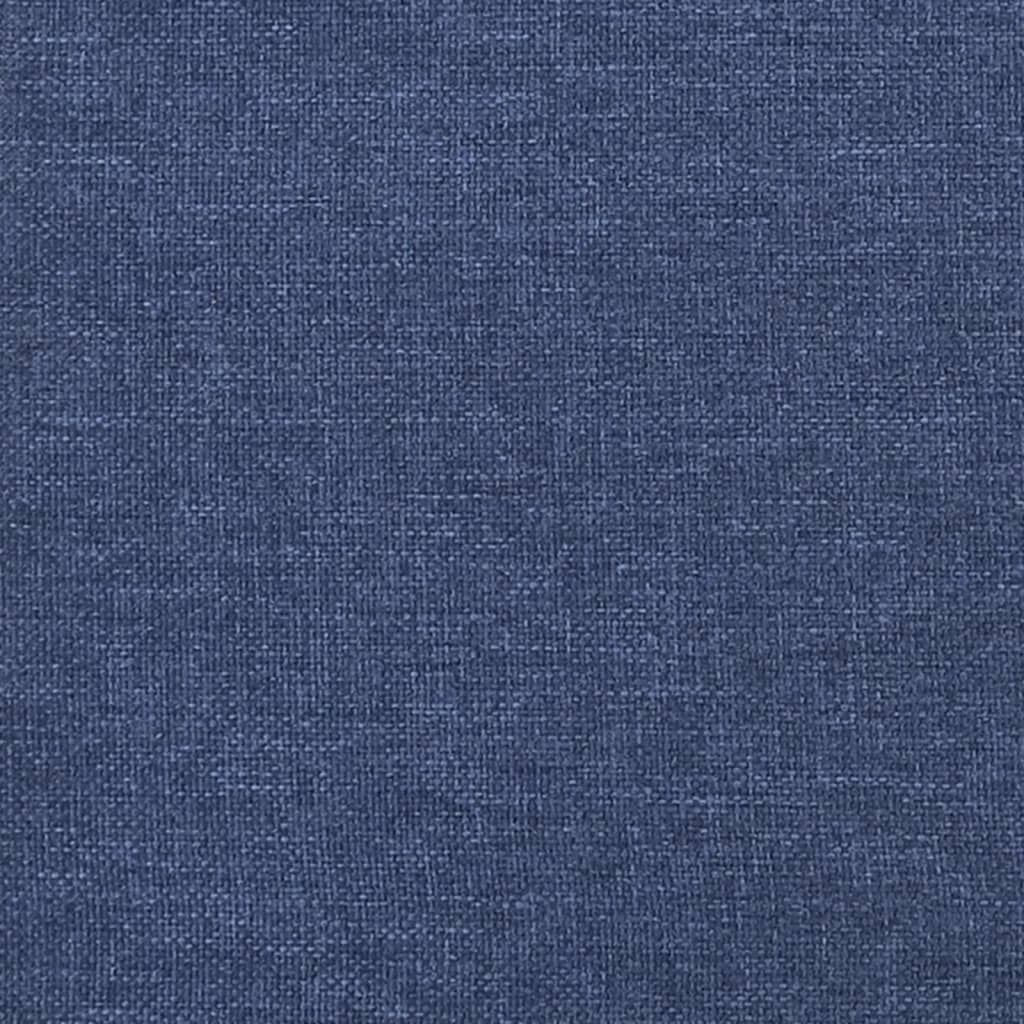 vidaXL Čelo postele 2 ks modré 90x5x78/88 cm textil