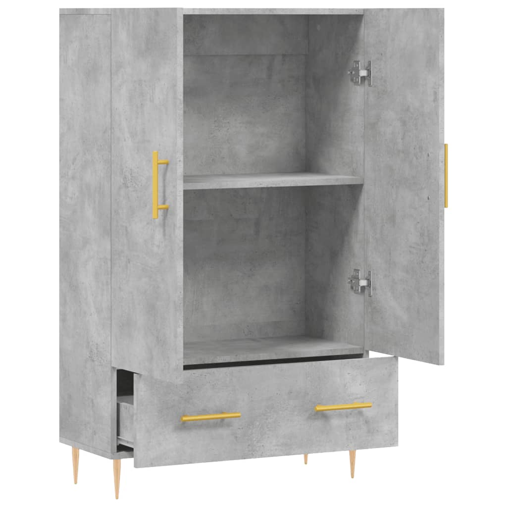 vidaXL Skříň highboard betonově šedá 69,5x31x115 cm kompozitní dřevo