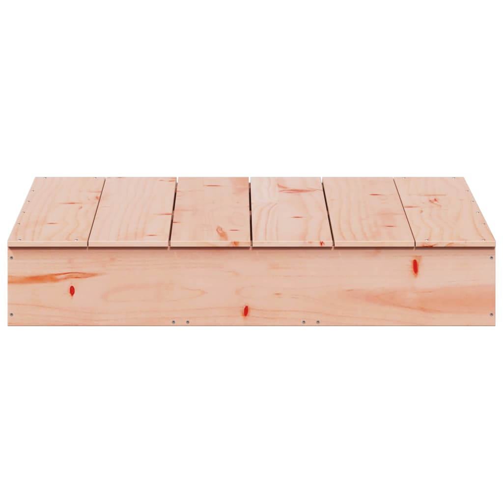 vidaXL Pískoviště s víkem 111 x 111 x 19,5 cm masivní dřevo douglasky