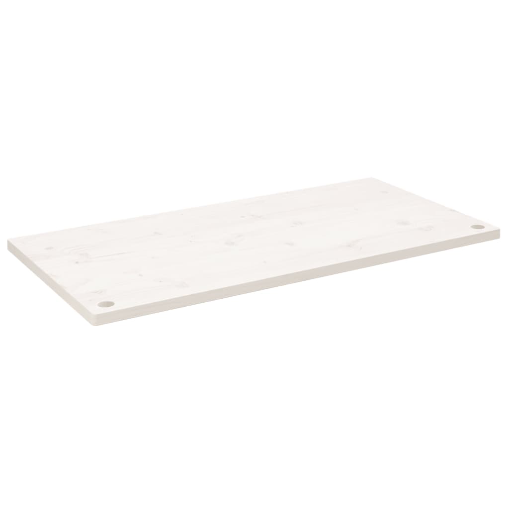 vidaXL Deska psacího stolu bílá 100 x 60 x 2,5 cm masivní borové dřevo