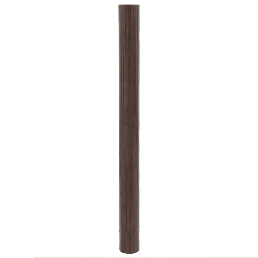 vidaXL Koberec obdélníkový tmavě hnědý 80 x 400 cm bambus