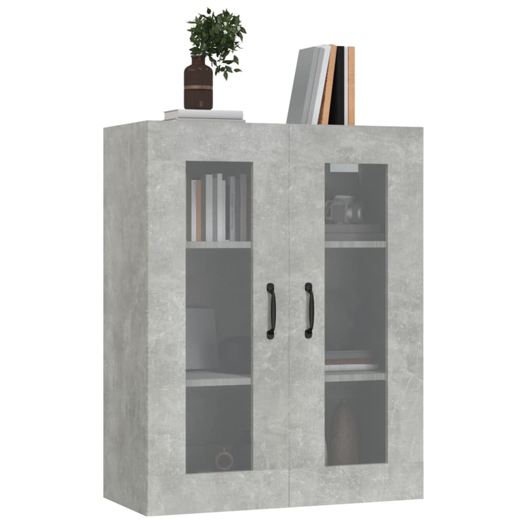 vidaXL Závěsná nástěnná skříňka betonově šedá 69,5 x 34 x 90 cm