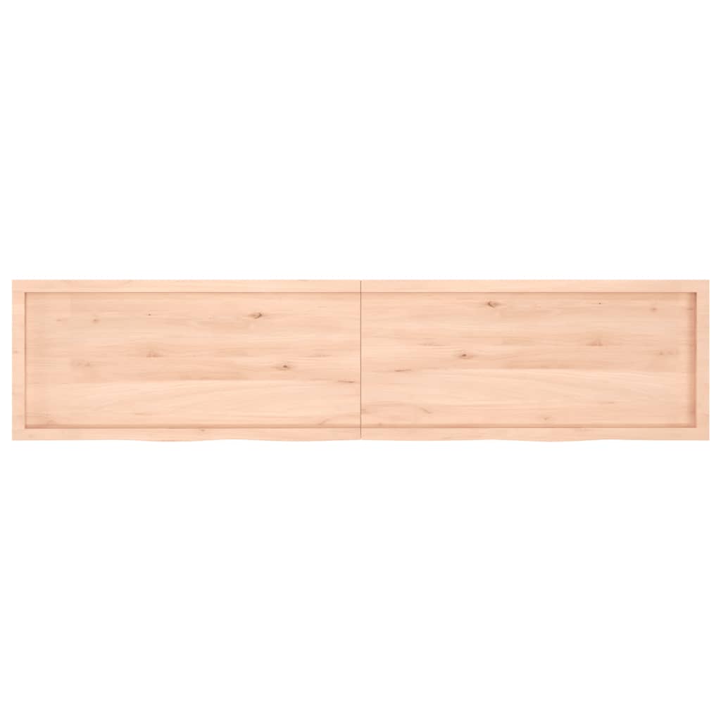 vidaXL Koupelnová deska 220x50x(2-6) cm neošetřené masivní dřevo