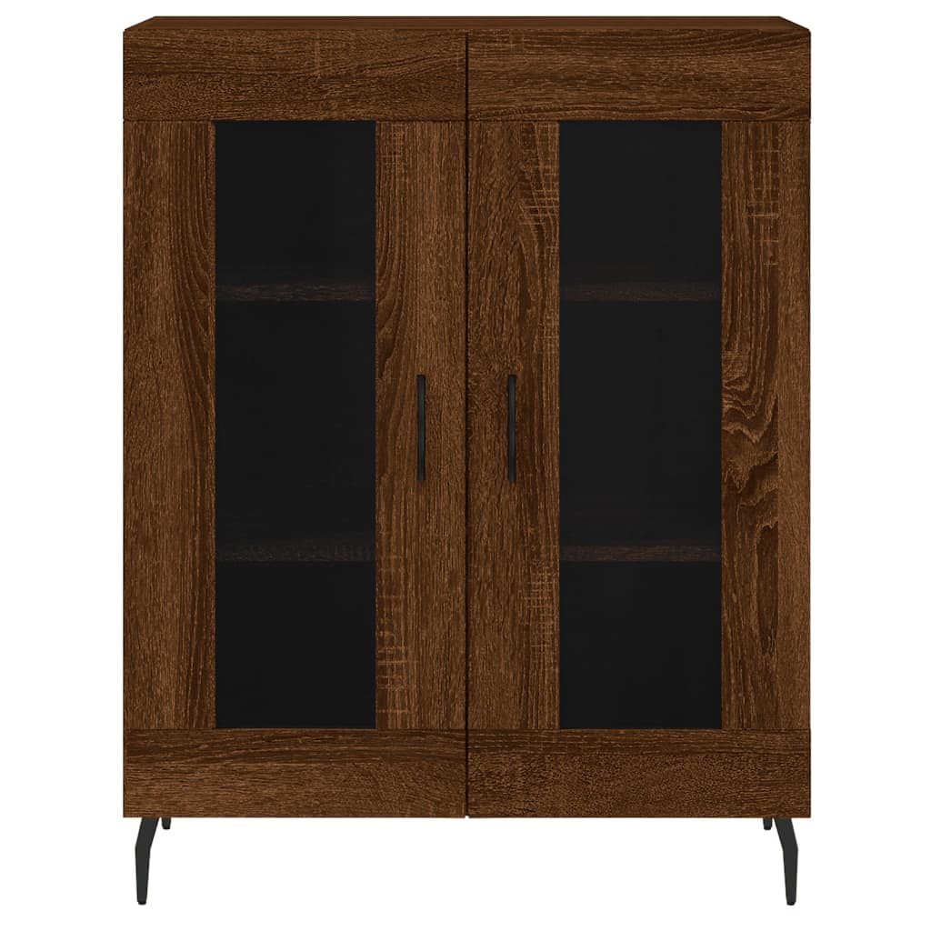 vidaXL Skříň highboard hnědý dub 69,5 x 34 x 180 cm kompozitní dřevo