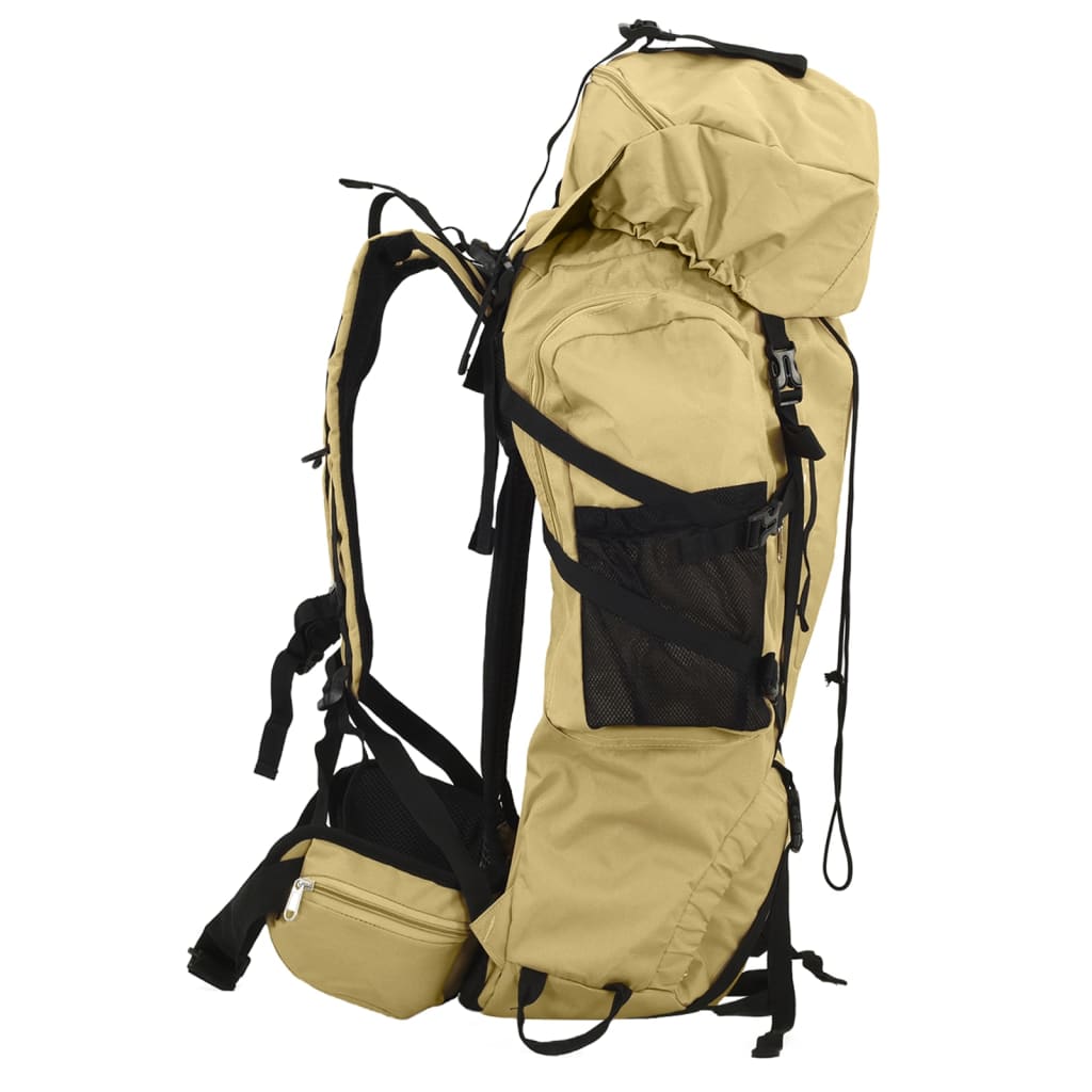 vidaXL Turistický batoh khaki 60 L tkanina oxford