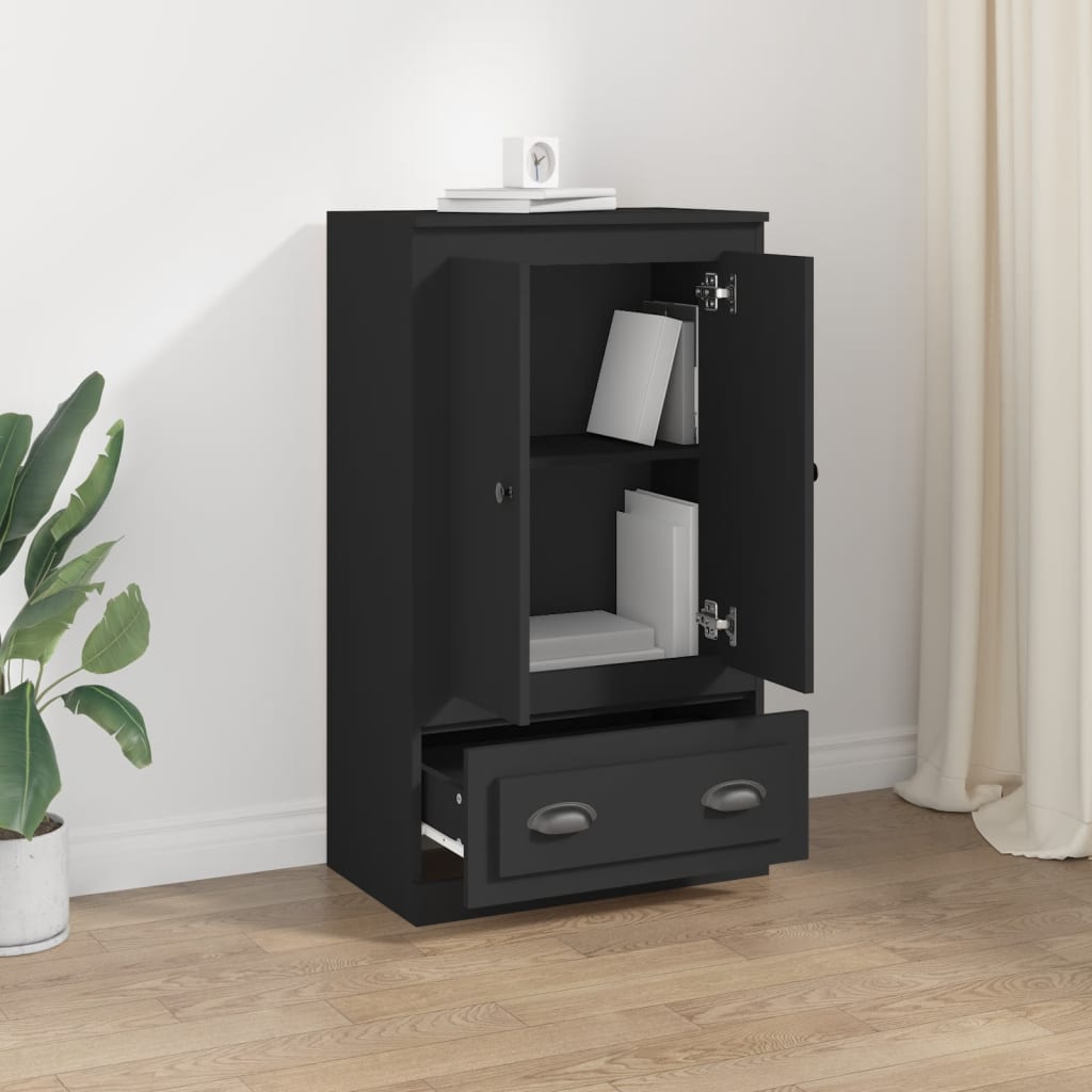 vidaXL Skříň highboard černá 60 x 35,5 x 103,5 kompozitní dřevo