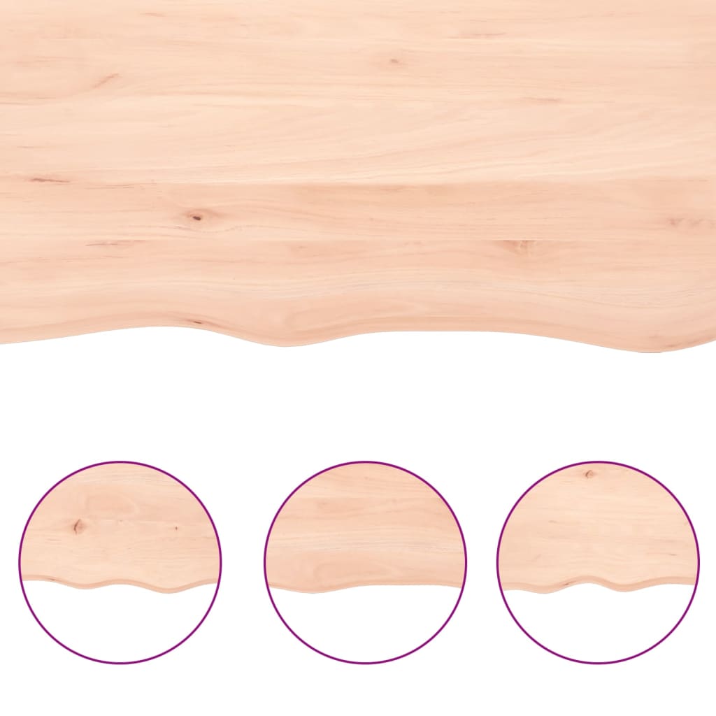 vidaXL Koupelnová deska 200x30x(2-6) cm neošetřené masivní dřevo