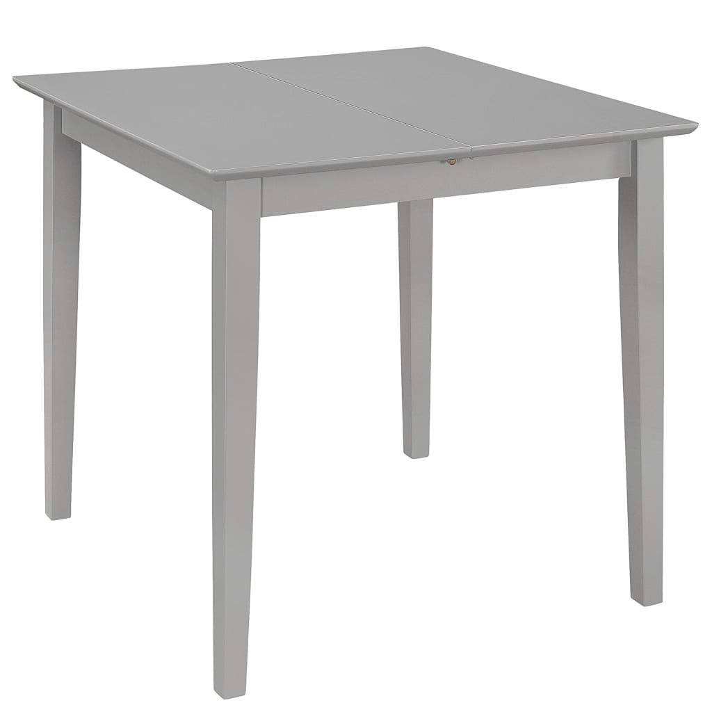 vidaXL Rozkládací jídelní stůl šedý (80–120) x 80 x 74 cm MDF