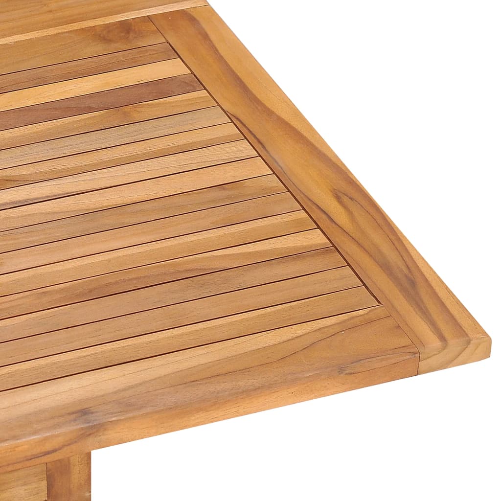 vidaXL Skládací zahradní jídelní stůl 110 x 110 x 75 cm masivní teak