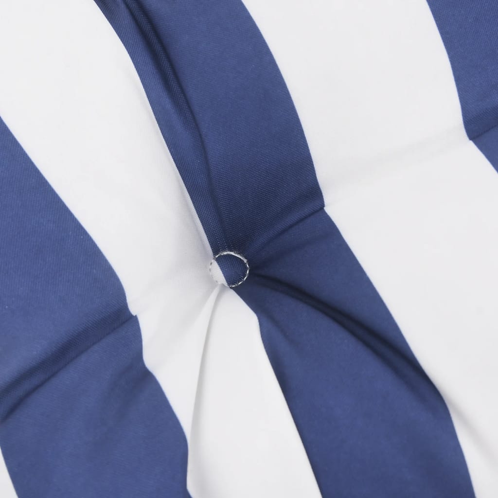 vidaXL Poduška na palety modré a bílé pruhy 50 x 40 x 12 cm textil