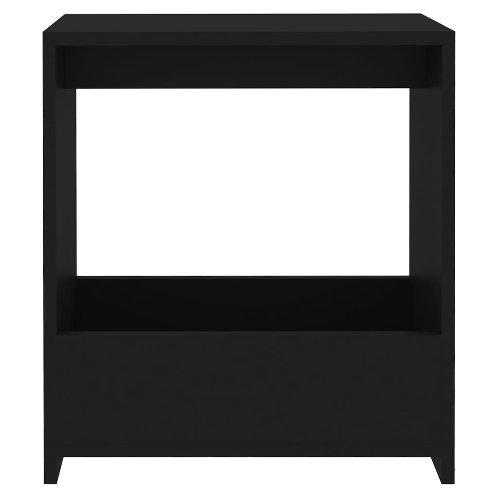 vidaXL Odkládací stolek černý 50 x 26 x 50 cm dřevotříska