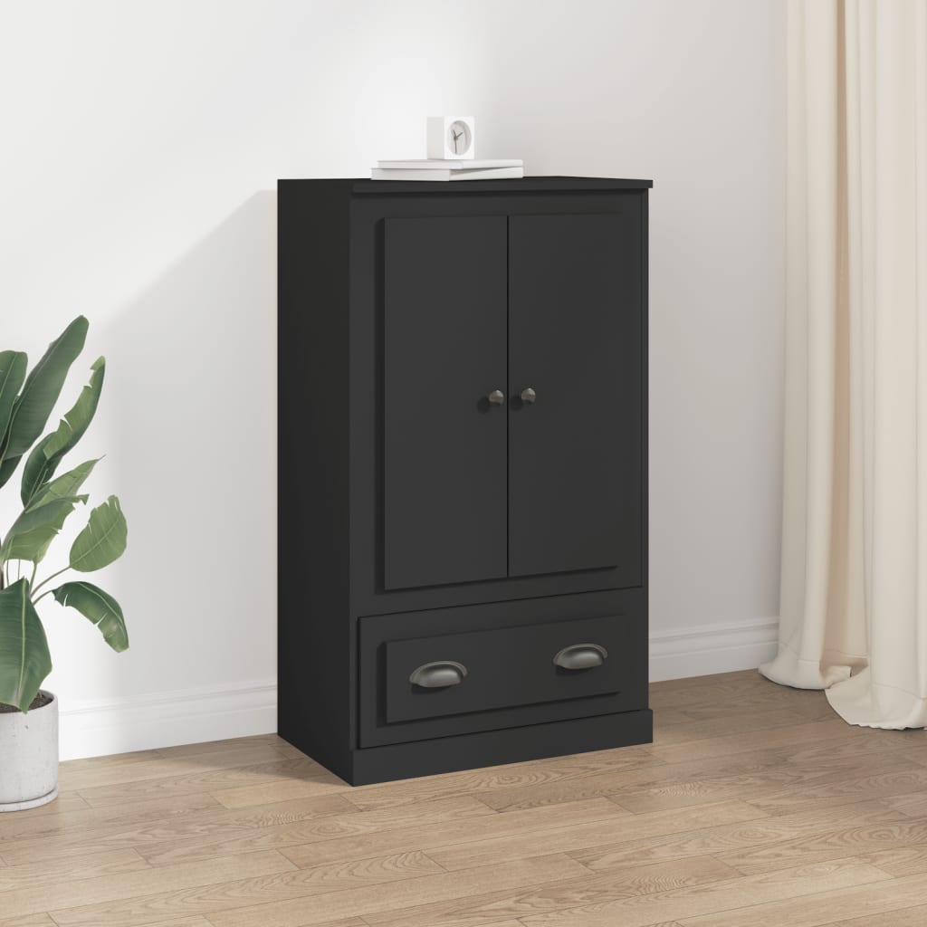 vidaXL Skříň highboard černá 60 x 35,5 x 103,5 kompozitní dřevo