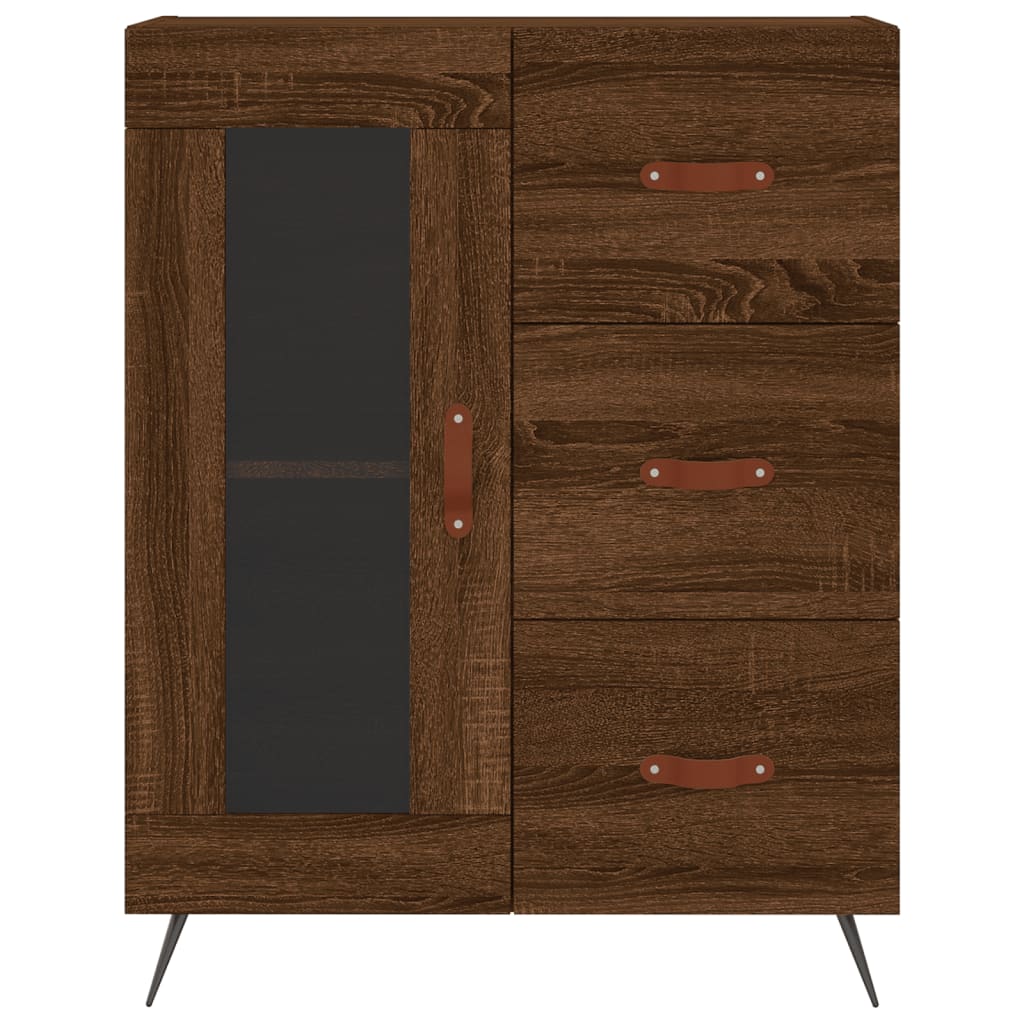 vidaXL Skříň highboard hnědý dub 69,5 x 34 x 180 cm kompozitní dřevo