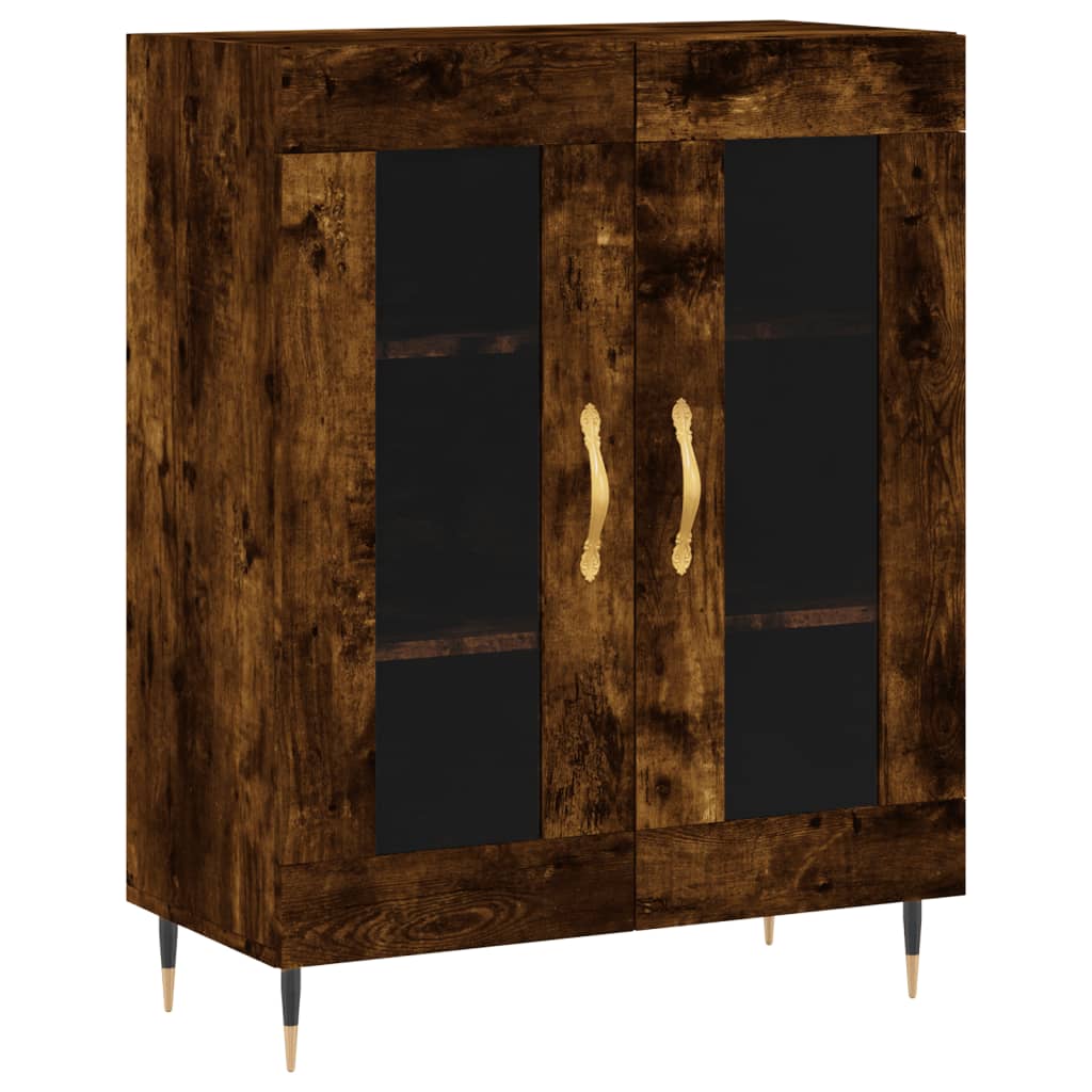 vidaXL Skříň highboard kouřový dub 69,5 x 34 x 180 cm kompozitní dřevo