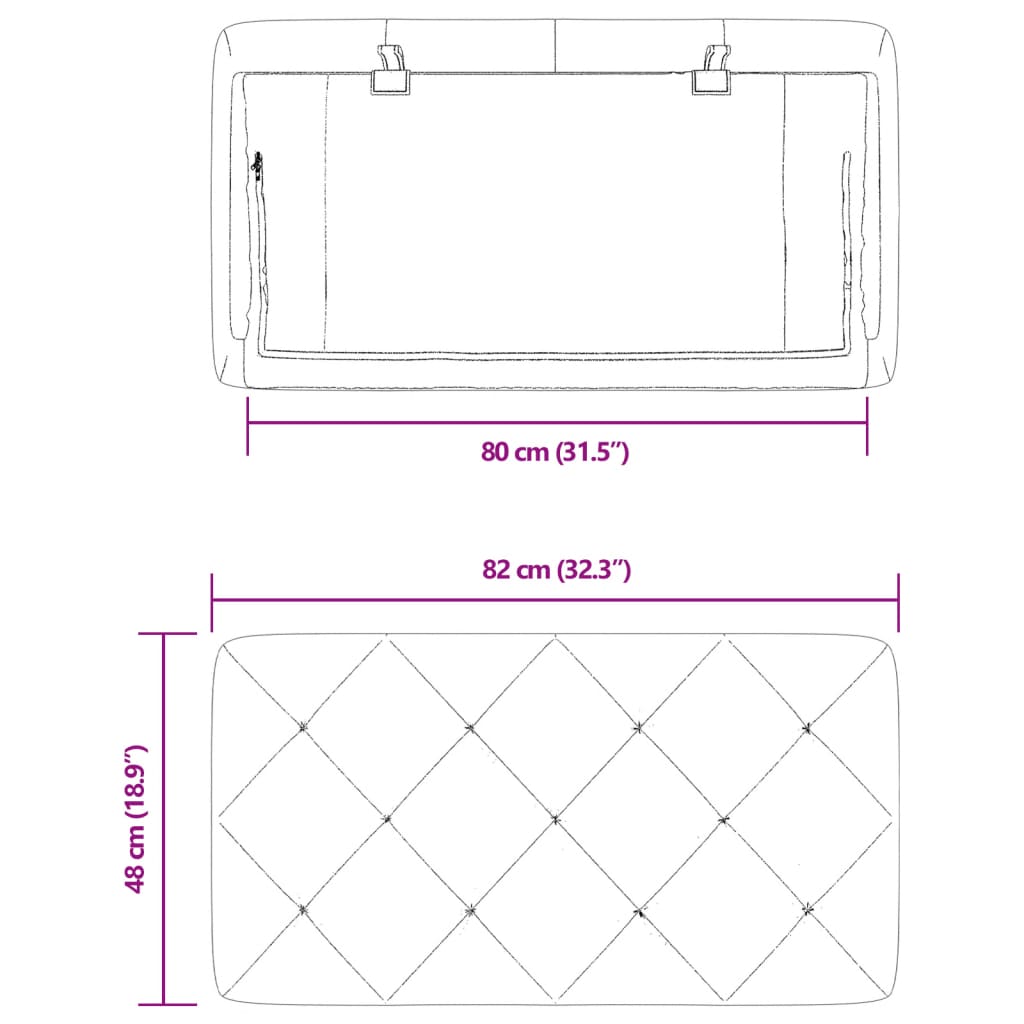 vidaXL Polštář na čelo postele světle šedý 80 cm samet