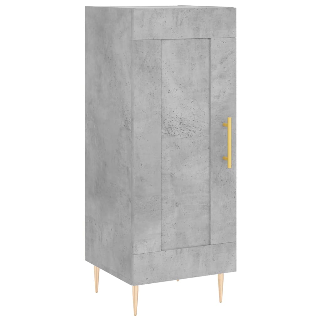 vidaXL Skříň highboard betonově šedá 34,5x34x180 cm kompozitní dřevo