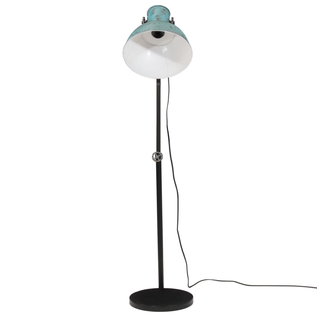 vidaXL Stojací lampa 25 W modrá patina 30 x 30 x 90–150 cm E27