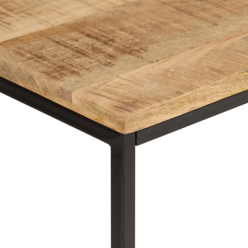 vidaXL Konzolový stolek 90x30x75 cm masivní hrubý mangovník a železo