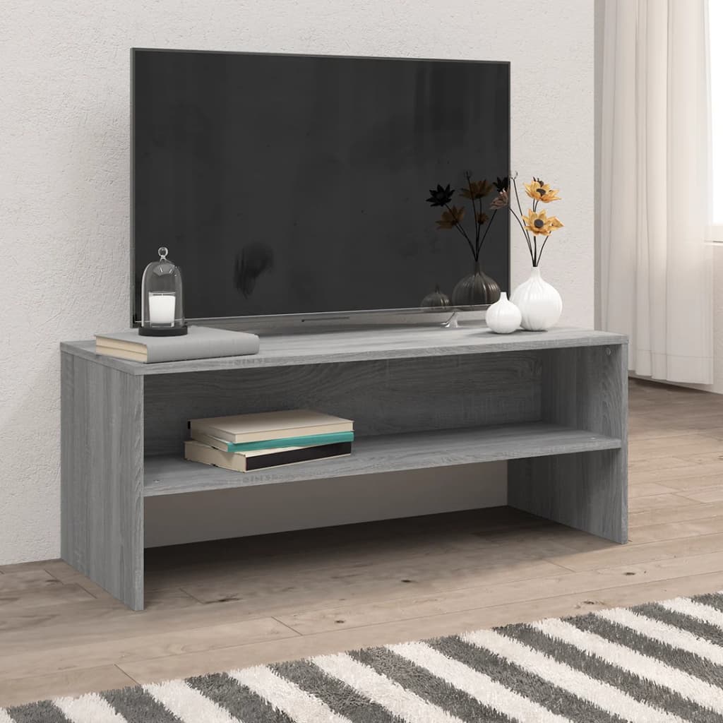 vidaXL TV skříňka šedá sonoma 100 x 40 x 40 cm kompozitní dřevo