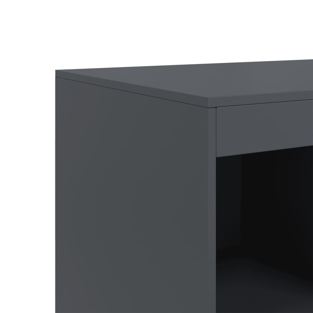 vidaXL Highboard antracitový 67 x 39 x 95 cm ocel