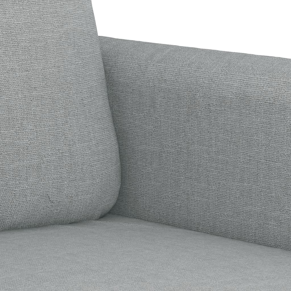 vidaXL 2dílná sedací souprava s polštáři světle šedá textil