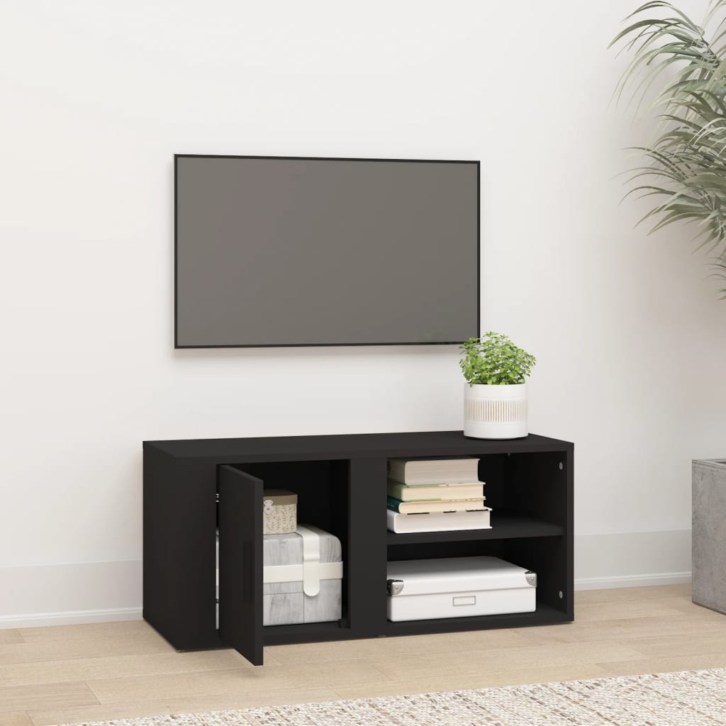 vidaXL TV skříňka černá 80 x 31,5 x 36 cm kompozitní dřevo