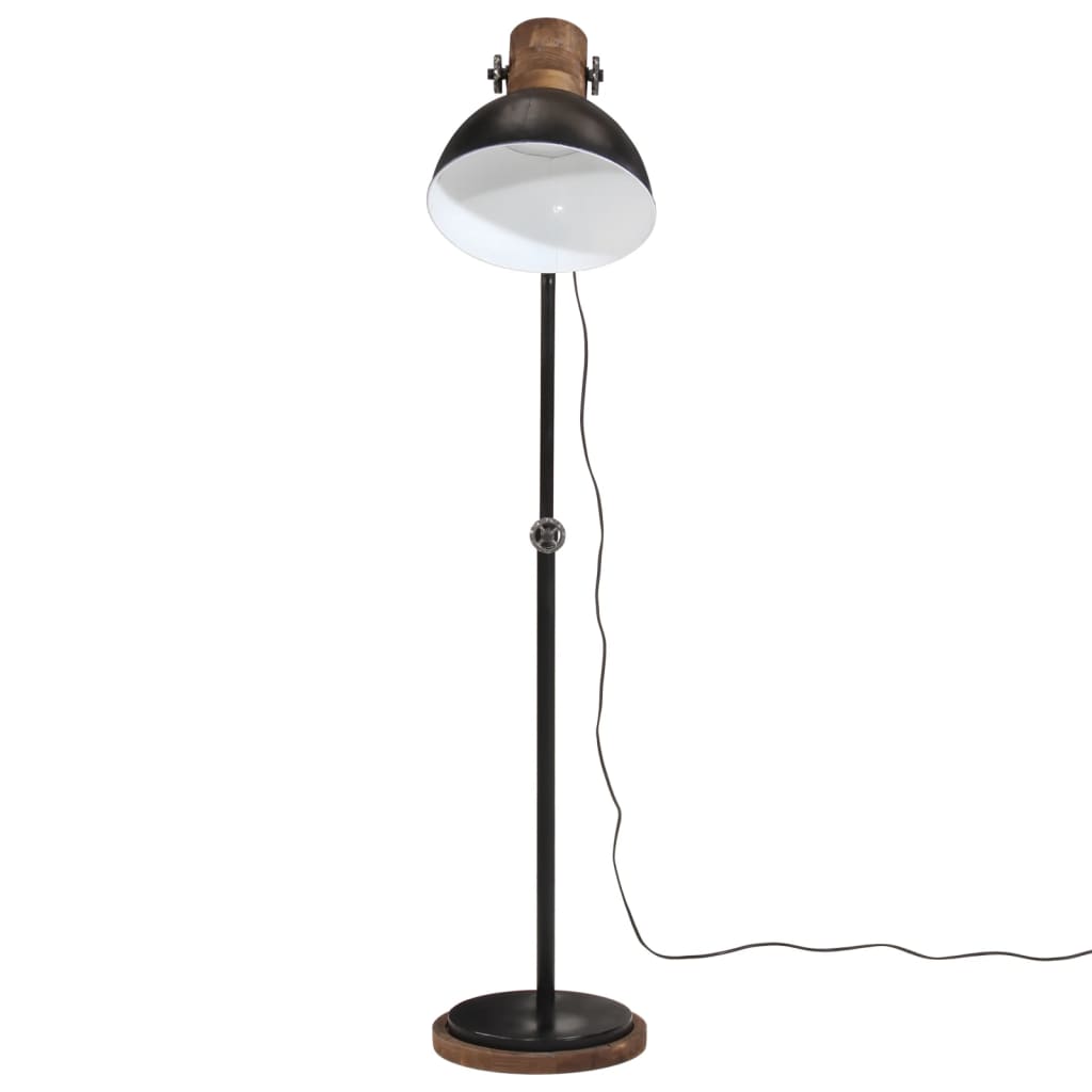 vidaXL Stojací lampa 25 W černá 30 x 30 x 100–150 cm E27