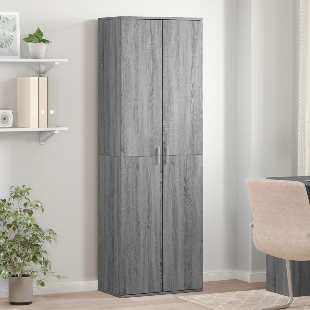 vidaXL Skříň highboard šedá sonoma 60 x 35 x 180 cm kompozitní dřevo