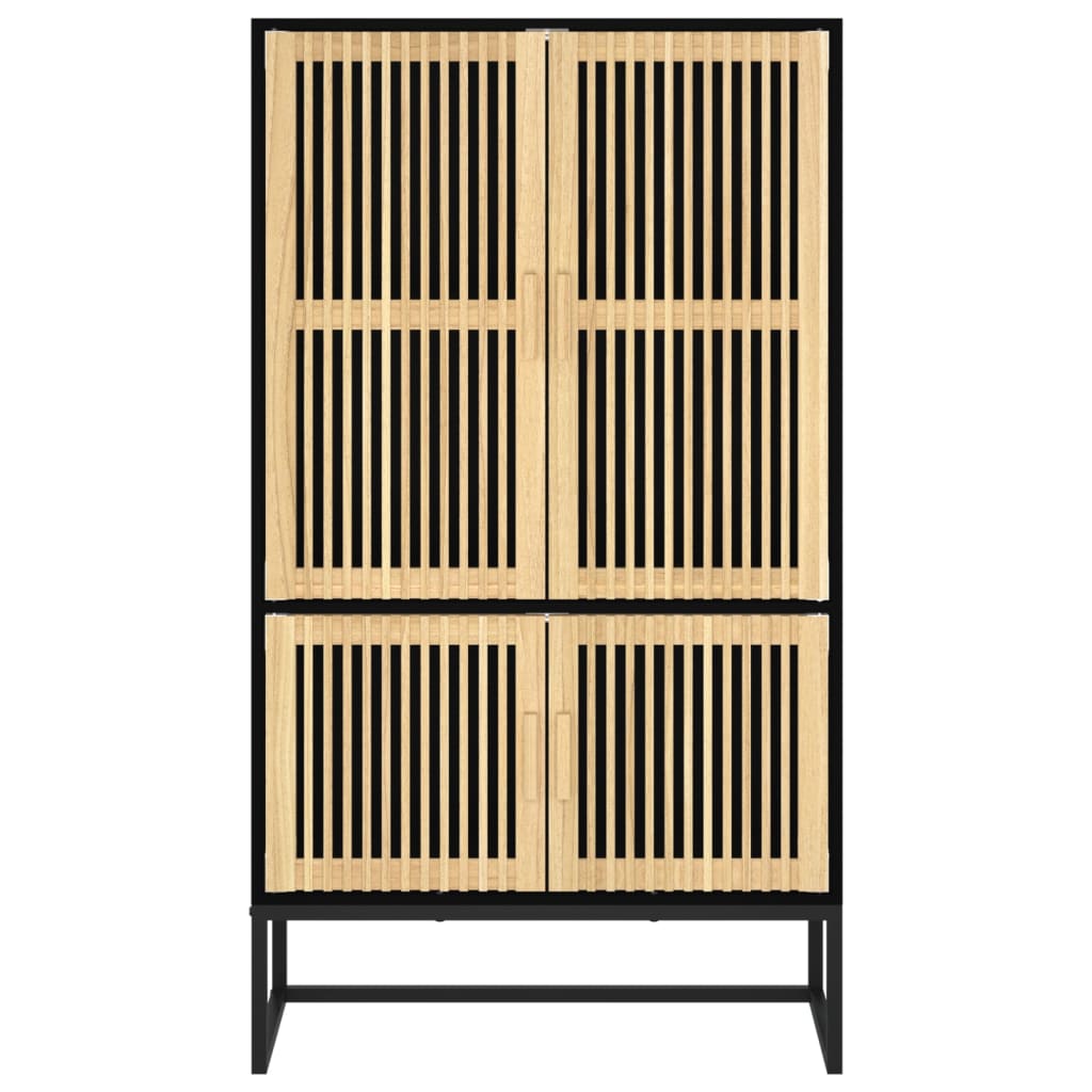 vidaXL Highboard černý 70 x 35 x 125 cm kompozitní dřevo