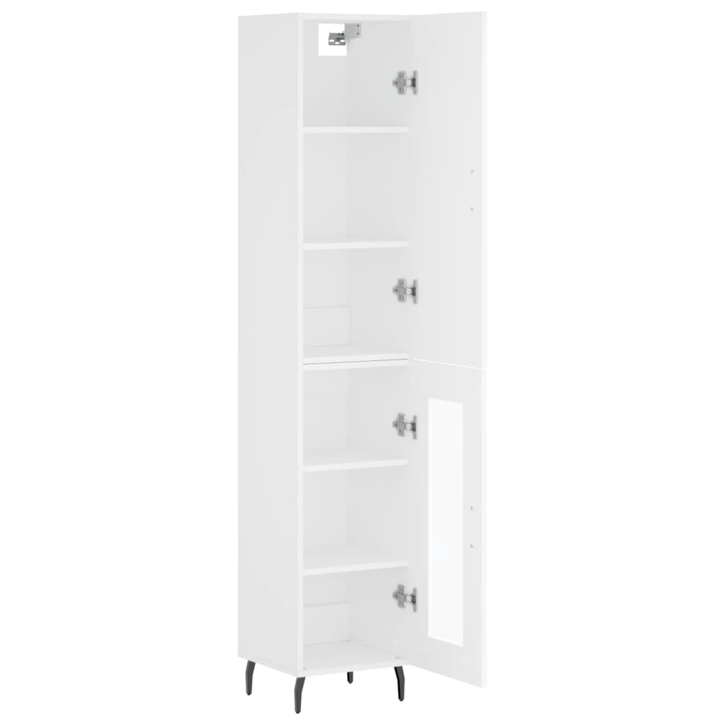 vidaXL Skříň highboard bílá 34,5 x 34 x 180 cm kompozitní dřevo