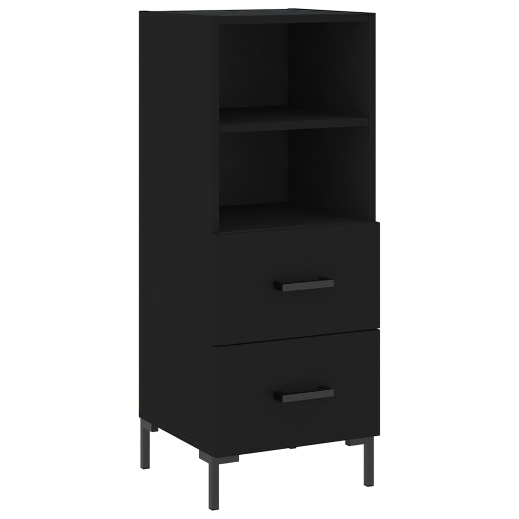 vidaXL Skříň highboard černá 34,5 x 34 x 180 cm kompozitní dřevo