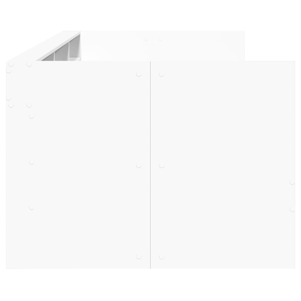 vidaXL Válenda se zásuvkami bílá 75 x 190 cm kompozitní dřevo