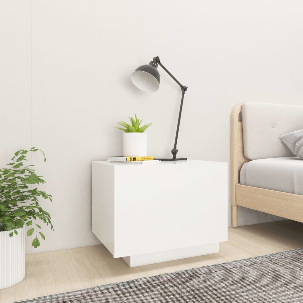 vidaXL Noční stolek bílý 100 x 35 x 40 cm kompozitní dřevo