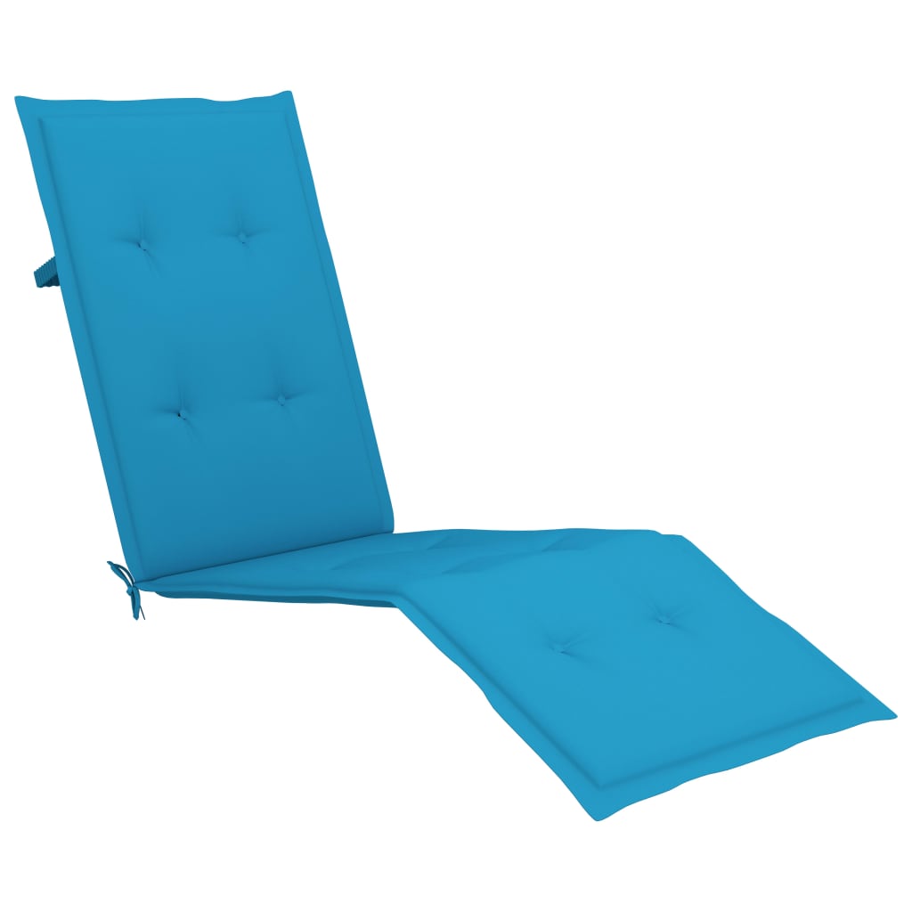 vidaXL Poduška na polohovací židli modrá (75+105) x 50 x 4 cm