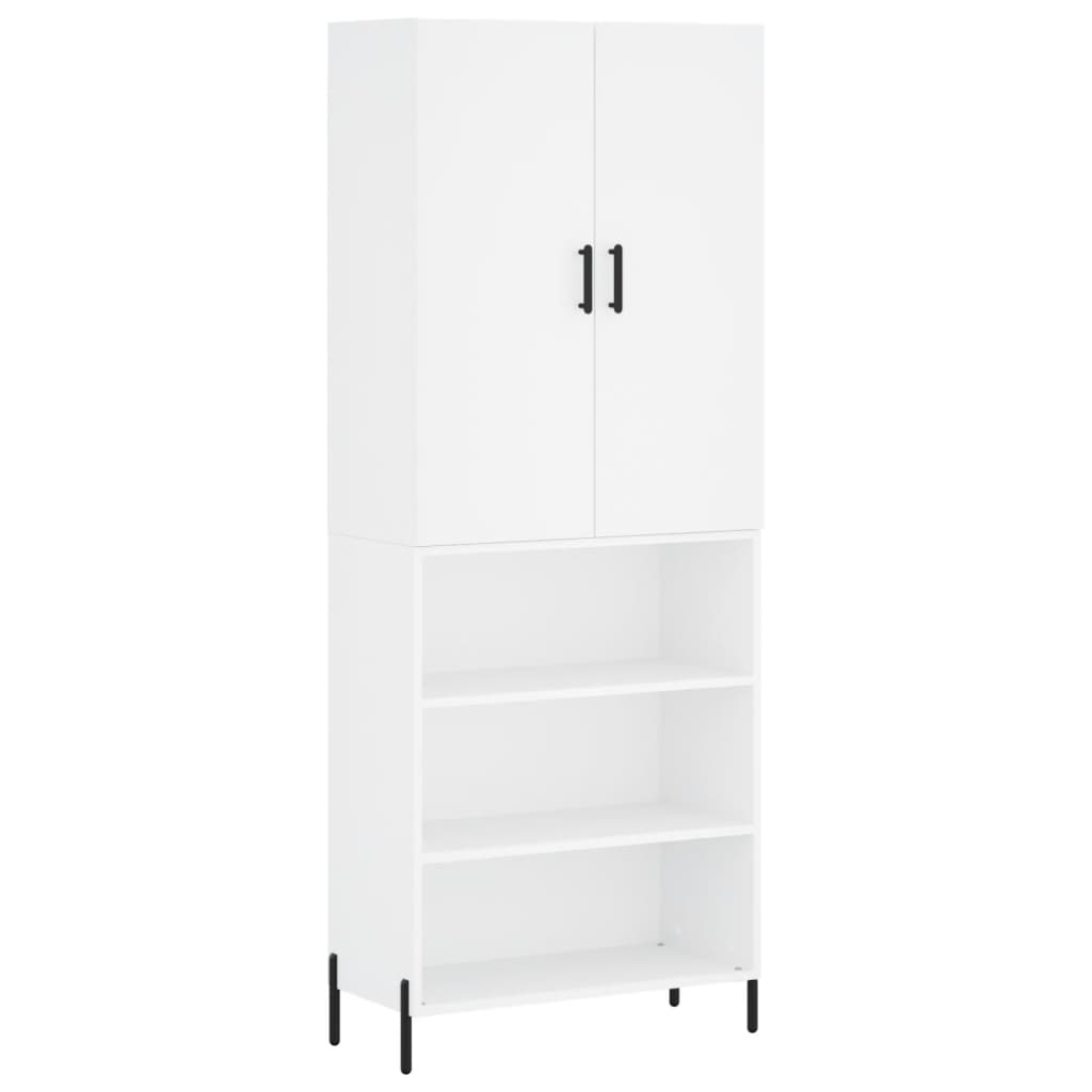 vidaXL Skříň highboard bílá 69,5 x 34 x 180 cm kompozitní dřevo