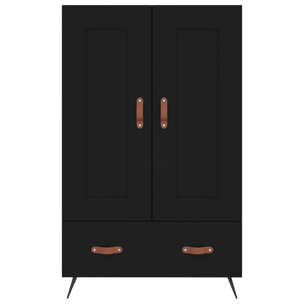 vidaXL Skříň highboard černá 69,5 x 31 x 115 cm kompozitní dřevo