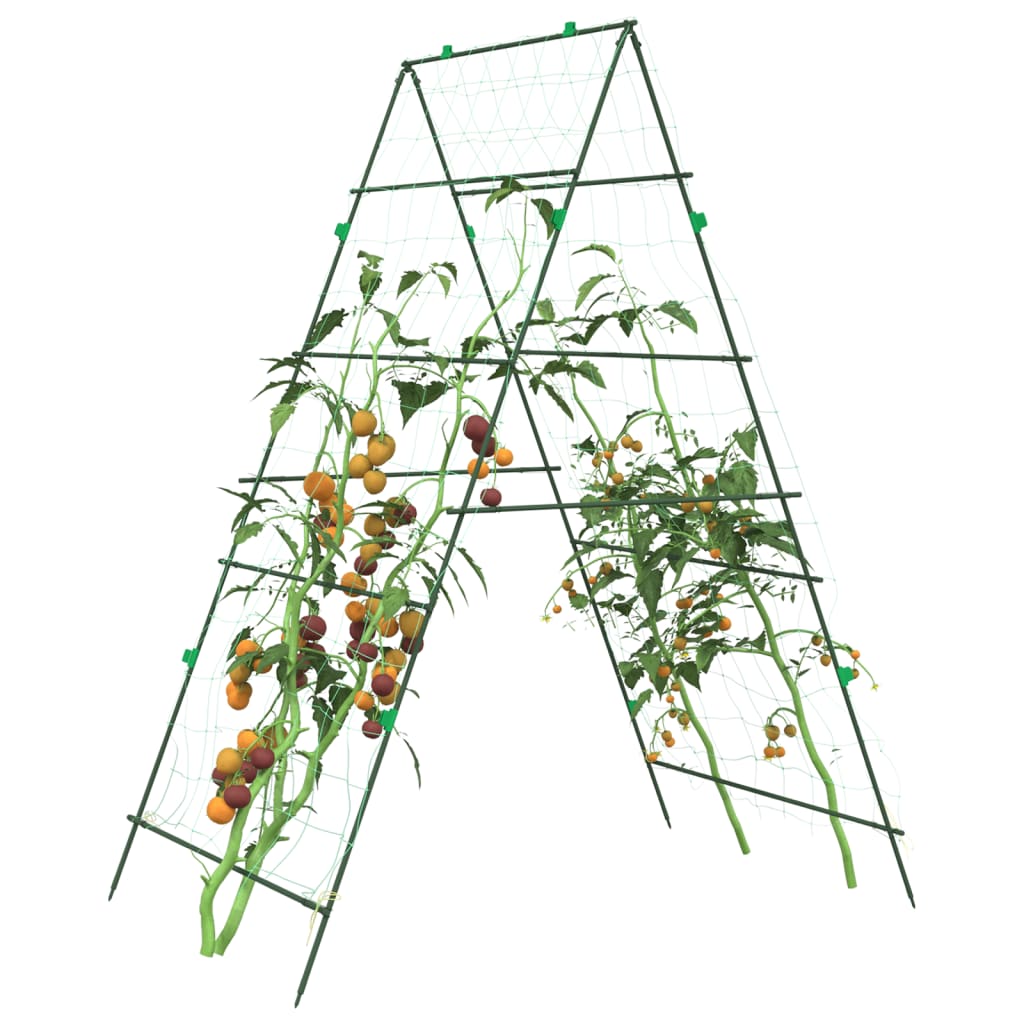 vidaXL Zahradní treláže pro popínavé rostliny 4 ks A rám ocel