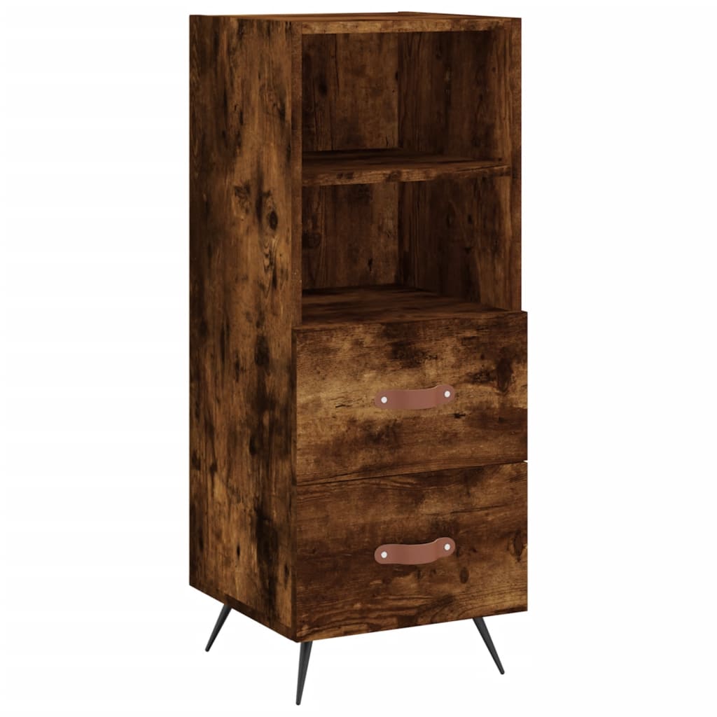 vidaXL Skříň highboard kouřový dub 34,5 x 34 x 180 cm kompozitní dřevo