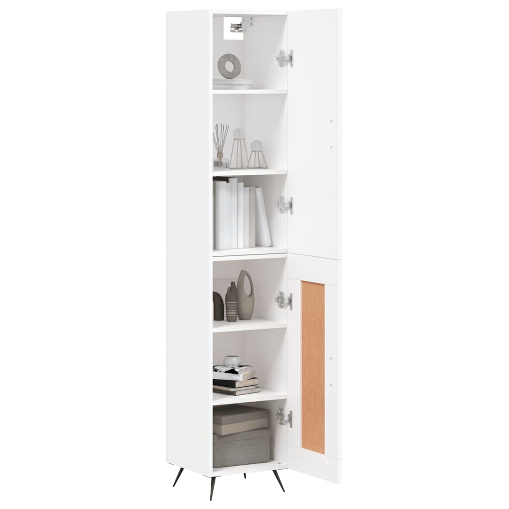 vidaXL Skříň highboard bílá 34,5 x 34 x 180 cm kompozitní dřevo