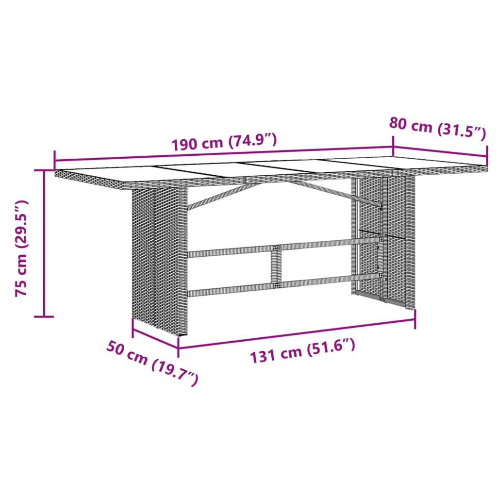 vidaXL 9dílný zahradní bistro set s poduškami černý polyratan