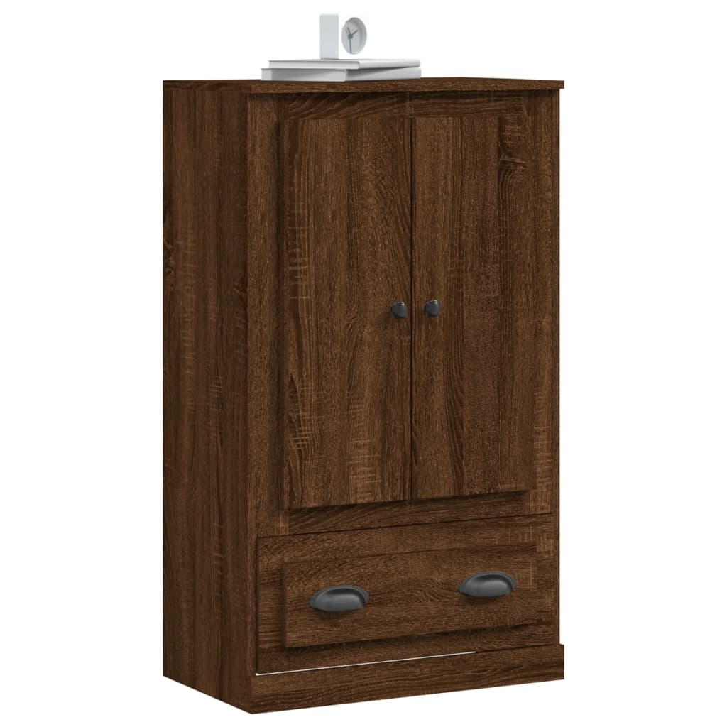 vidaXL Skříň highboard hnědý dub 60 x 35,5 x 103,5 kompozitní dřevo