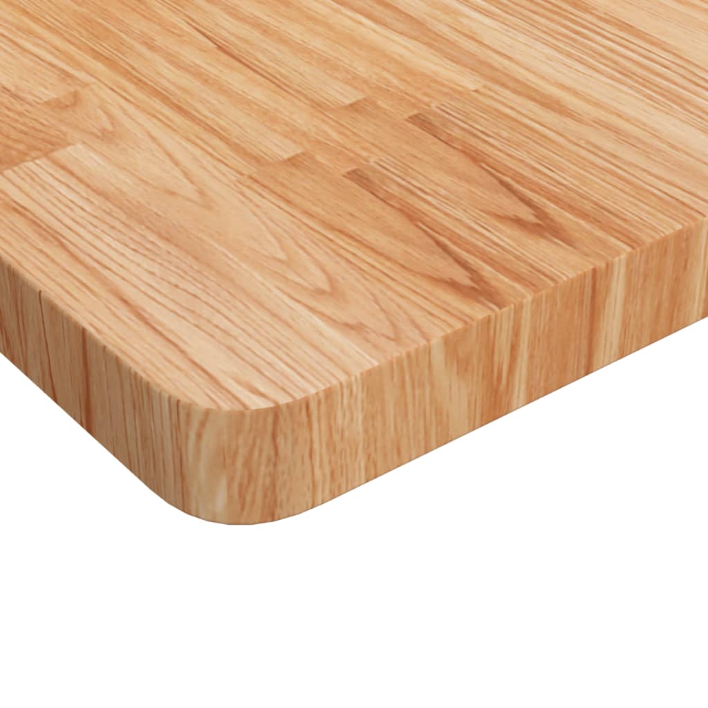 vidaXL Čtvercová stolní deska světle hnědá 50x50x4 cm ošetřený dub