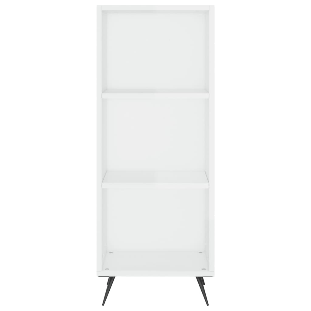 vidaXL Skříň highboard bílá s vysokým leskem 34,5x34x180 cm kompozit