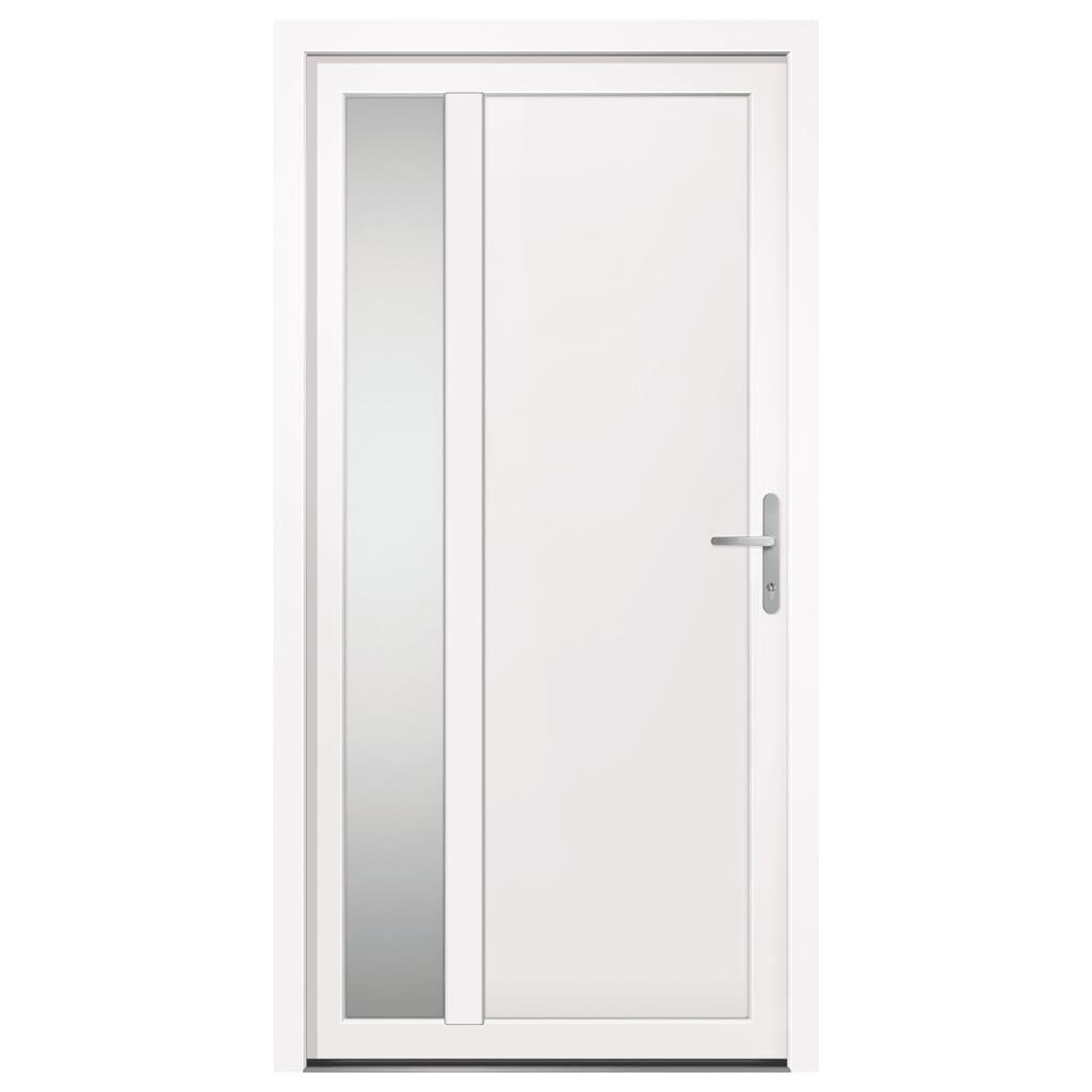vidaXL Vchodové dveře bílé 108 x 208 cm PVC